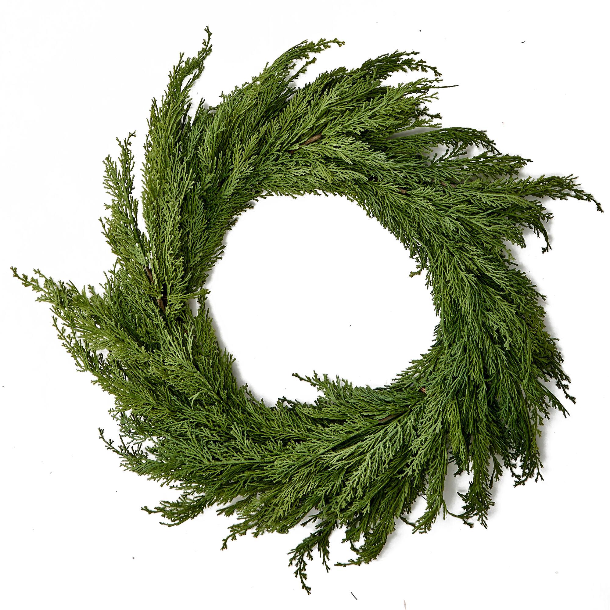 Worth Imports 24" Artificial Christmas Cedar Wreath